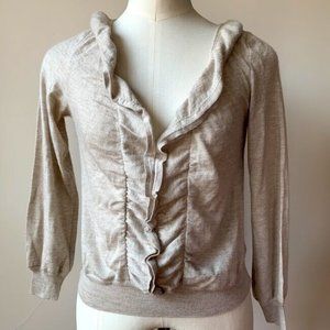 VTG Oscar de la Renta Sweater Cashmere/Silk Ivory Cream Size M